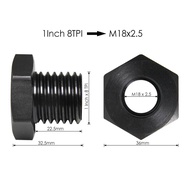 เครื่องกลึงหัวเตียงอะแดปเตอร์แกนหมุนด้าย1 "x 8TPI M33 x3.5mm M18 -2.5มม. เครื่องกลึงไม้อุปกรณ์เครื่องมืองานไม้