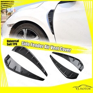 【Ready Stock】 Universal Side Fender Vent Air Wing Cover Trim For Honda Civic FC Jazz GK5 City GM6 Type R Design Carbon Fiber