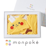 【Direct from Japan】Monpoke Apron Suit &amp; Hat Baby Wear 3 Pieces Set 70 80 Size Boys Girls Newborn Baby Clothes Present Birth Gift Gift Birth Pikachu Pokemon Dog Seal