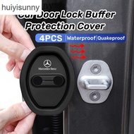 HYS 4Pcs Mercedes Benz Silicone Car Door Lock Protection Cover Door Lock Shock Absorber Silent Acces