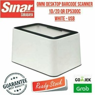 BARCODE SCANNER OMNI 2D/1D QR CODE EP5300C WHITE - USB DESKTOP (Can Scan Mobile Monitor)