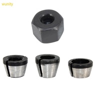 Wuni Upgraded Router Collet Chuck  Precision Router Bit Collet Chucks Clamping Adapter for Woodworki