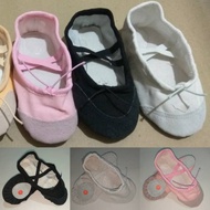 Ballet Shoes Split Sole with Suede Black White Pink Toddler Kids Teenagers Adults