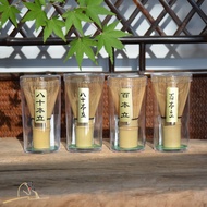 Handmade golden bamboo 80-prong Japanese chasen (matcha whisk) for tea ceremony, matcha lattes, baki