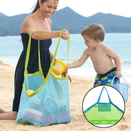 กระเป๋าสะพายพับได้ช้อปปิ้งชายหาดตาข่ายขนาดใหญ่ที่ถือตัวจัดการเด็กทรงถังเปลือกหอยเดินทางปิกนิก