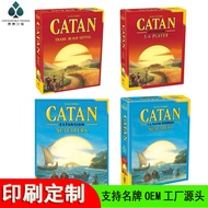 รุ่นจีนและอังกฤษของเกาะ Catan เกมกระดานรุ่น5 Catan 5-6คนขยายการ์ดเกมรวบรวมเพื่อพักผ่อนในมหาสมุทร