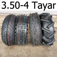 Tyre Tube 4.10/3.50-4 Mini Motor Elektrik Scooter bike Trolley Tayar Tuib 3.50X4 300-4 ATV 350-4