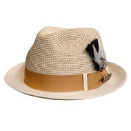 Sons Lowrider Shade Beige Tan Straw Fedora Hat
