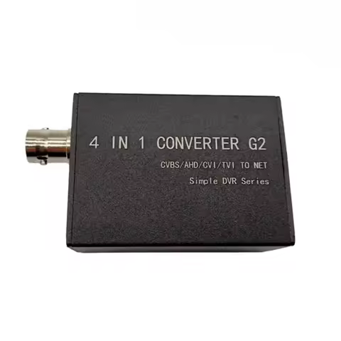 4 In 1 Converter CVBS/720P/1080P AHD/TVI To Net H.265 RTSP Single Channel For Security Camera Video 