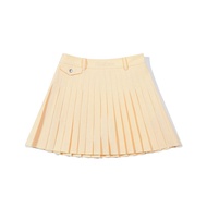 Korean NEW Korean Version Of Malbon Golf Womens Golf Uniform Logo Solid Color Pleated Skirt Skirt 20