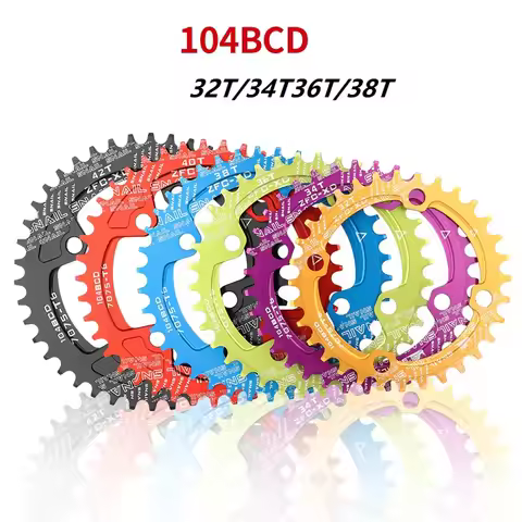 104BCD Round Narrow Wide Chainring MTB Mountain bike bicycle 104BCD 32T 34T 36T 38T crankset Tooth p