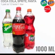 Fanta/Sprite/Coca Cola 1 Liter 1 Krat (isi 12)