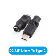 แจ็คแปลง DC 5.5*2.1mm เป็น Type-C  Mini USB Micro USB 3 ประเภท DC Power Connector Adapter