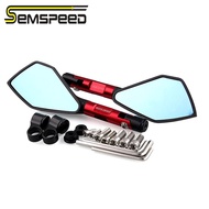 SEMSPEEDสากลรถจักรยานยนต์ด้านข้างกระจกมองหลังReaviewมองหลังสำหรับYamaha YZF R1 R25 R3 R6 R15 MT-01 M