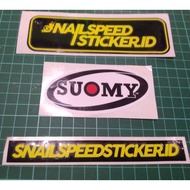 Large 12 cm Suomy logo printing helmet Sticker