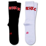ACDC band motif socks / Long motif socks