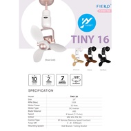 DEKA FIERO TINY 16 Wall Ceiling Fan 8 Speed DC Motor With Remote Control Dual Mount 10 Years Warrant