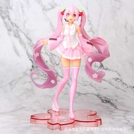 High Quality Anime Hatsune Miku Pink Sakura Miku Pvc Statue Figure Model Toys Charm