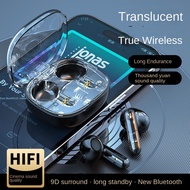 TWS new DR91 Bluetooth headset Transparent creative heavy bass call headset in-ear Bluetooth headset