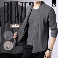 Fobdg Nusantara Tshirt Blazer Matoa Grey Long Sleeve T-Shirt and Blazer Manyatu for adult men Blazer