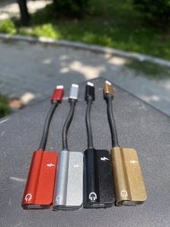 Jack Chuyển đổi tai nghe iphone 3 in 1 Vừa Sạc Vừa Nghe Baseus L52 Chính hãng