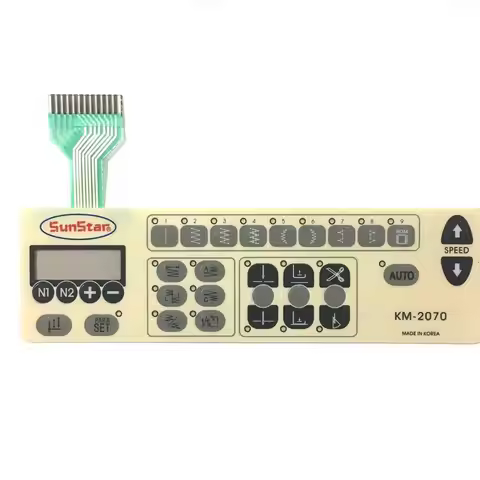 SUNSTAR SEWING MEMBRANE SWITCH KM-2070-L 2070P-7 2070-M Computer machine operating panel pattern Her