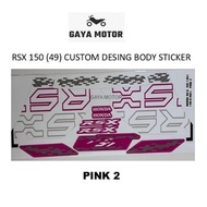 HONDA RSX 150 (49) CUSTOM DESING BODY STICKER