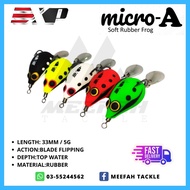 【Meefah Tackle】EXP MICRO FROG A (33MM/5G) Soft Rubber Jump Frog - Soft Lure Bait Jump Frog Katak