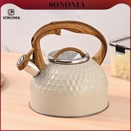 SONONIA 2.5L Stove Top Tea Kettle Stovetop Water Boiler Large Capacity for Camping,