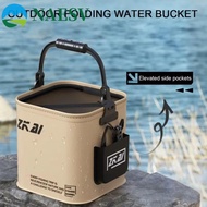 NAESV Fishing Bucket, Outdoor Bucket Fishing Bucket Foldable Bucket, Live Fish Bucket Foldable Bucke