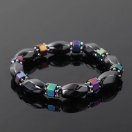 New Style Magnetic Black Gallstone AB Colorful Hetero-Shaped Fashion Energy Bracelet.。