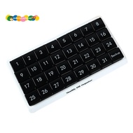 Monthly Pill Organizer 31 Compartments, 1 Per Day, 4 Week Full Month 31 Day Pill Organizer,Black