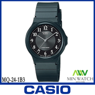นาฬิกา รุ่น Casio นาฬิกาข้อมือผู้หญิงผู้ชายกับนักเรียน รุ่นMQ-24-1B3 ของแท้100% กันน้ำ  สีดำ ประกันศูนย์CASIO1 ปีจากร้าน MIN WATCH จากร้าน MIN WATCH