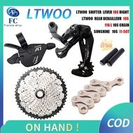 【COD】LTWOO A7 Elite 1X10S Groupset 10 speed shifter lever derailleur RD SUNSHINE cassette 42T/50T