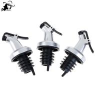 LISHU 3pcs Stainless Steel  Bottle Stopper Liquor Bottle Pourer Stopper Dispenser  th