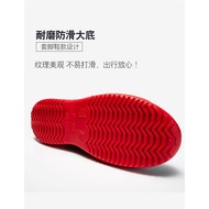 Work Boots Rain Boots Waterproof Women Middle Car Wash Men Cleaning Shoes High-End Rain Boots Anti-S