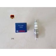 Spark Plug F7LTCR 3 Teeth BOSCH Genuine Each Piece
