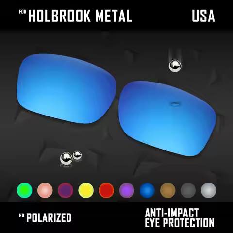 OOWLIT Polarized Lenses Replacements For Oakley Holbrook Metal OO4123 - 55mm Sunglasses - Multi Colo