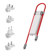 Sharge Modular 3-In-1ออกแบบแบตสำรอง10000มิลลิแอมป์ต่อชั่วโมงที่ชาร์จและสายเคเบิล