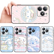 Waterproof soft silicone phone Realme C51S C67 C68 C63 C61 P1 Note 50 Fluffy White Puppy Art case an