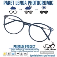 Women's Cat Eyes Glasses Photochromic Lens Package/ Anti-Radiation Minus Glasses/ Bluecromic Lens Gl