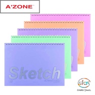 Azone Spiral Sketchbook Assorted Colours, 40 pages, 135gsm, A5/A4