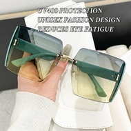 Oversized Fashion Sunglasses for Men & Women, UV400 Frameless Luxury Shades