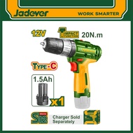 JADEVER สว่านแบตเตอรี่ไร้สาย12V #JDCDS540