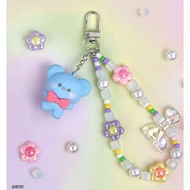 BT21 KOYA & SHUKI Lovely Beads Strap Keyring | Korean Character Bag Charm & Keychain | BT21 KOYA | B