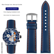 For 2025 NEW  20 21 22 24mm Fiber Nylon Leather Watchband For TAG Heuer F1 Racing Car Citizen Mido D