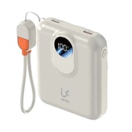 UKIKIมินิพาวเวอร์แบงค์ (10000mAh, สีครีม) รุ่น KW10C-01