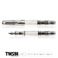 TWSBI 鑽石580活塞吸墨式鋼筆/ 透明/ Stub 1.1