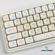 Adventure Duck Keycap Yellow Duck Cute Cartoon MOA Height Dye Sublimation Cute Round keycaps lofree 