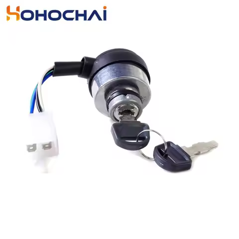 168F/170F Gasolin e Generator Starter 4-wire Ignition Key Switch Start Key Switch